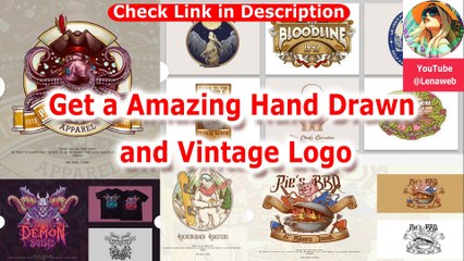 Get a Amazing Hand Drawn and Vintage Logo