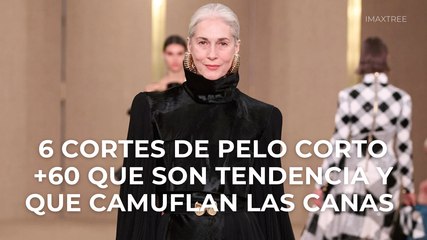 6 cortes de pelo corto +60 que son tendencia y que camuflan las canas