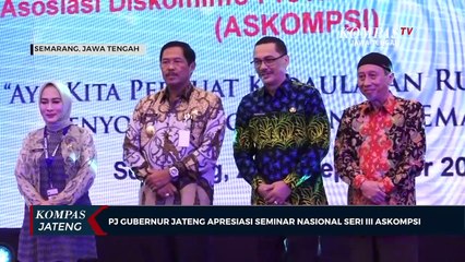 Pj Gubernur Jateng Apresiasi Seminar Nasional Seri III ASKOMPSI