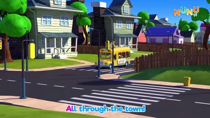 Wheels On The Bus Animal Song For Toddlers + More Nursery Rhymes & Kids Songs _ NuNu Tv