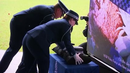 Police and their families honour those who have died on duty