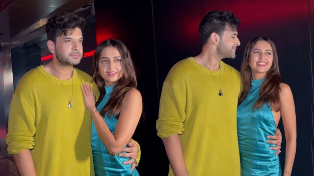LOVE BIRDS Tejasswi Prakash & Karan Kundra Get Snapped At Juhu Post Dinner Date