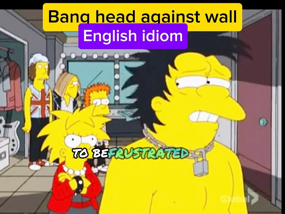 Bang head against wall