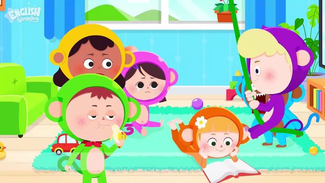 Five Little Monkeys Jumping on the Bed + More Nursery Rhymes ｜ Children Songs by English Singsing