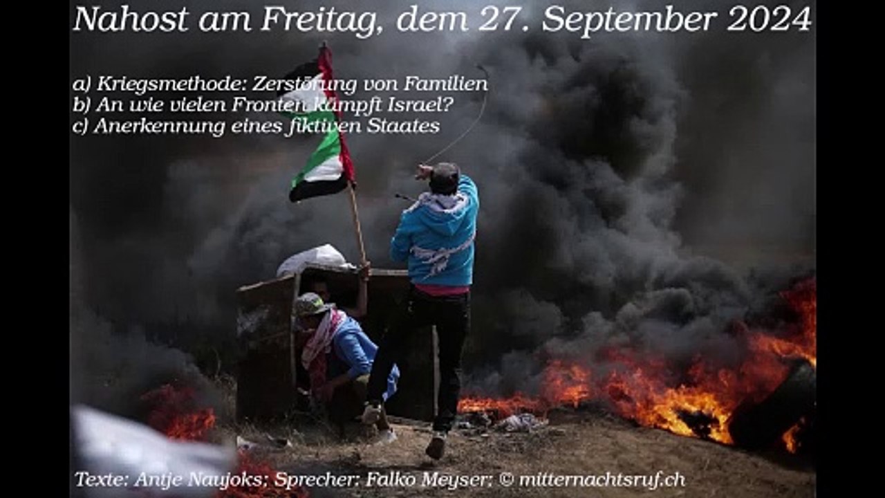 Nahost am Freitag, dem 27. September 2024