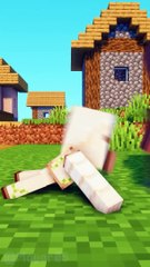Angel helps Iron Golem get REVENGE in Minecraft #shorts