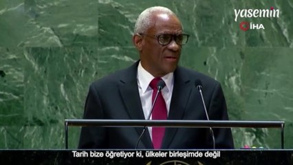 Haiti lideri Fils'ten BM kürsüsünde gündem olan hareket! Suyu önce sürahiden sonra...