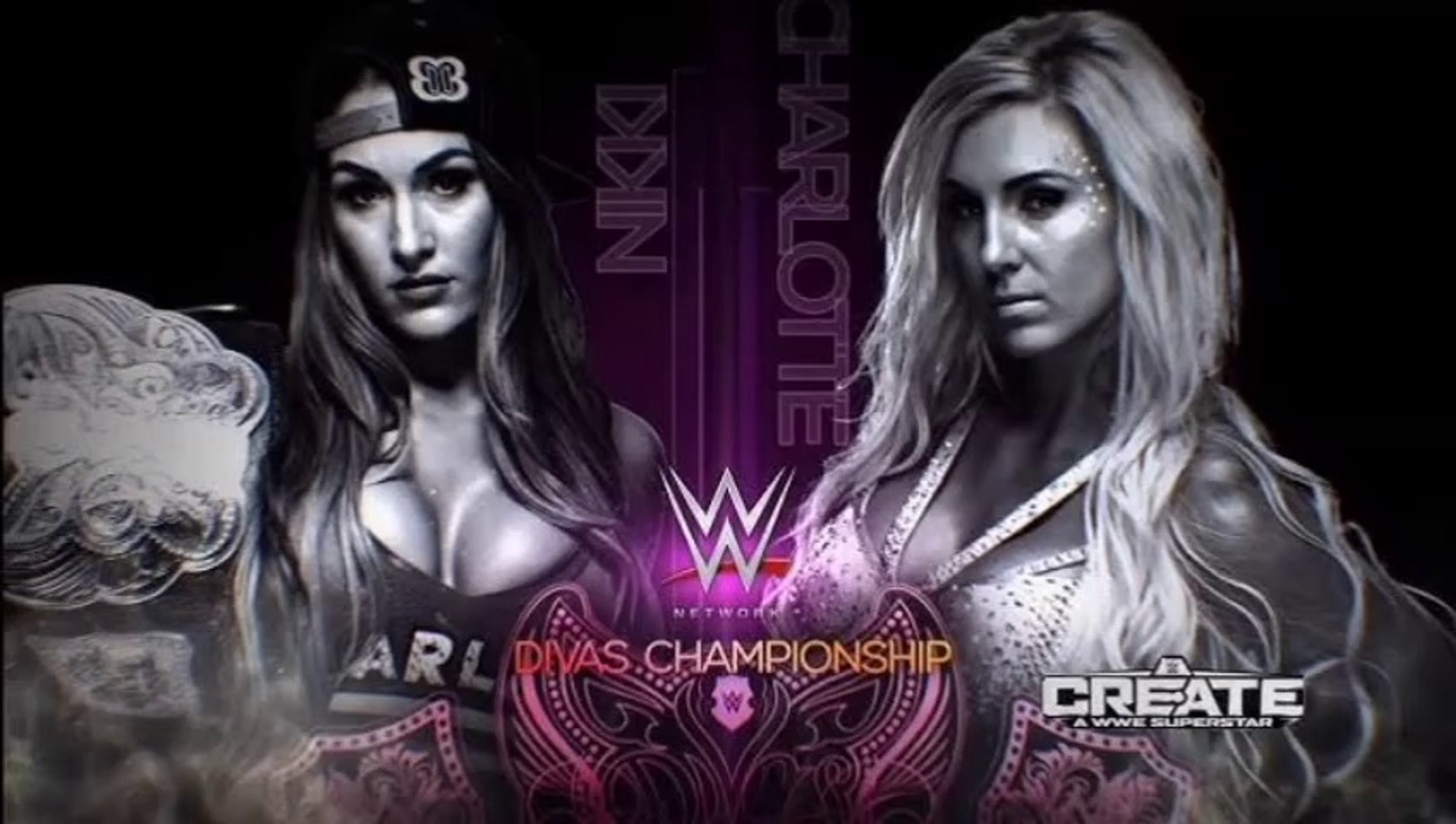 WWE Night Of Champions 2015 - Charlotte vs Nikki Bella (WWE Divas  Championship), image size:1908x1080