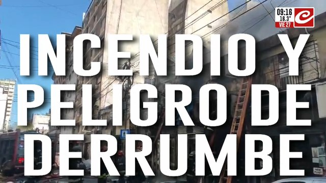 Incendio en Once: a pesar del peligro de derrumbe, comerciantes se niegan a cerrar sus locales