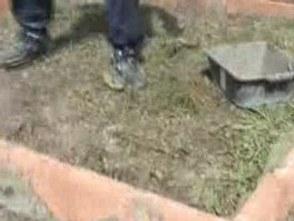 les fondations de la cabane de dorian