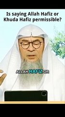 Is saying Khuda Hafiz or Allah Hafiz permissible #Assim #assimalhakeem #assim assim al hakeem