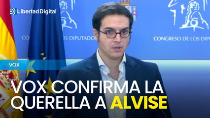 Vox confirma la querella a Alvise por "difamaciones" a Abascal