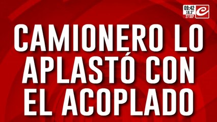 Camión aplastó a motocicleta y mató a una persona: mirá el video