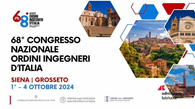 Ingegneri, 68esimo congresso nazionale a Siena e Grosseto