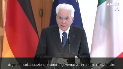 Mattarella: "La Germania e' un partner imprescindibile per l'Italia"