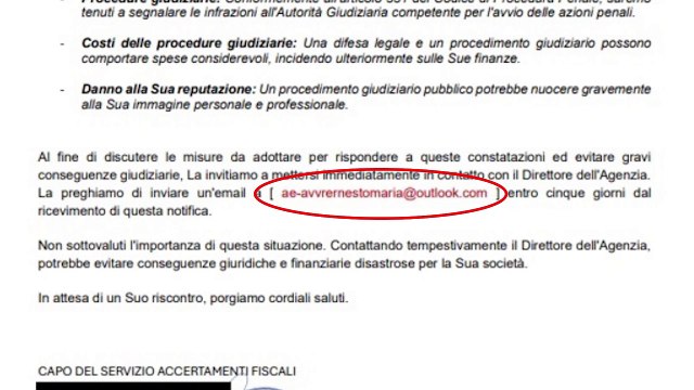 TRUFFA AGENZIA DELLE ENTRATE: Come riconoscere le false comunicazioni