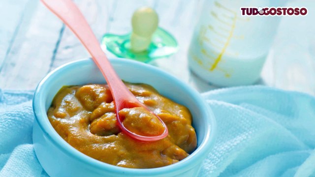 Papinha de carne, cenoura e beterraba