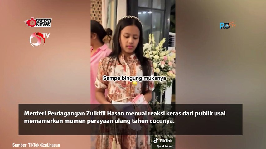 Viral Video Menteri Zulkifli Hasan Flexing Bagi Gepokan Duit ke Cucu