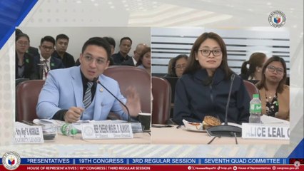 Reaksyon ni Alice Guo sa isang bahagi ng international documentary na ipinalabas sa Kamara