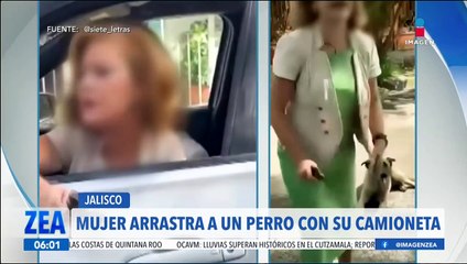 Mujer arrastra a un perro con su camioneta en San Pedro Tlaquepaque, Jalisco