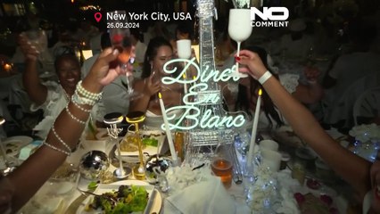 "العشاء في الأبيض".. سباحةٌ في بحر الأناقة والجمال احتفالا بالتقاليد الفرنسية في نيويورك