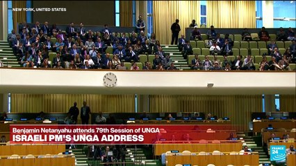 Netanyahu says Israel seeks peace but fighting for life at UN Assembly General