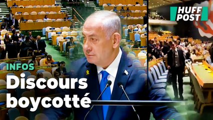 À la tribune de l’ONU, Benjamin Netanyahu a reçu un accueil glacial de nombreux diplomates