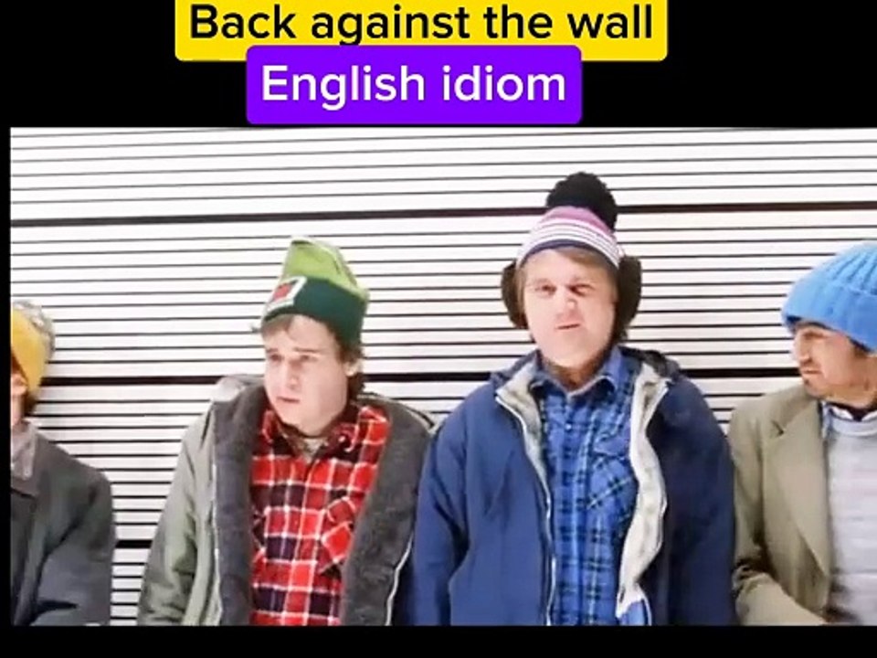 Back against the wall