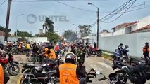 ​​​​​​​Gasifican a mototaxistas que tomaron las instalaciones de la Secretaría Municipal de Movilidad Urbana de Santa Cruz de la Sierra