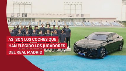 Estos son los coches que han elegido los jugadores del Real Madrid