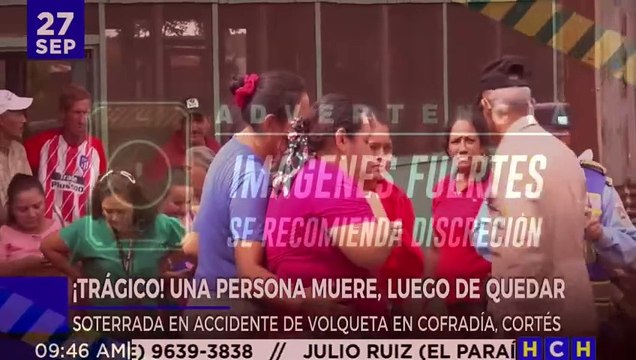 ¡Desgracia! Mientras esperaba unas baleadas, maestro muere soterrado al caerle rastra cargada de arena en Cofradía