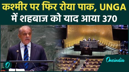 Shahbaz Sharief को फिर याद आया कश्मीर, UNGA में बुरहान और 370 पर क्या बोले | वनइंडिया हिंदी