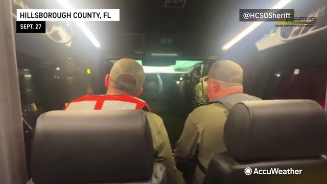 Overnight flood rescues in Florida in Hurricane Helene aftermath