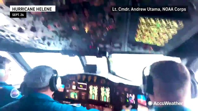 Take a ride through the eye of Helene with the Hurricane Hunters