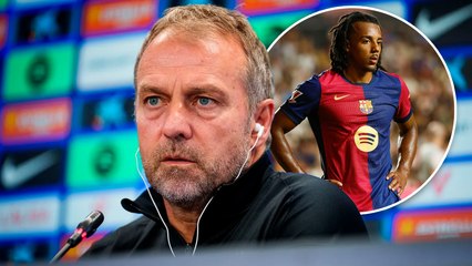 Hansi Flick y su sorpresa con Jules Koundé en Barcelona: "No es normal esa actitud"