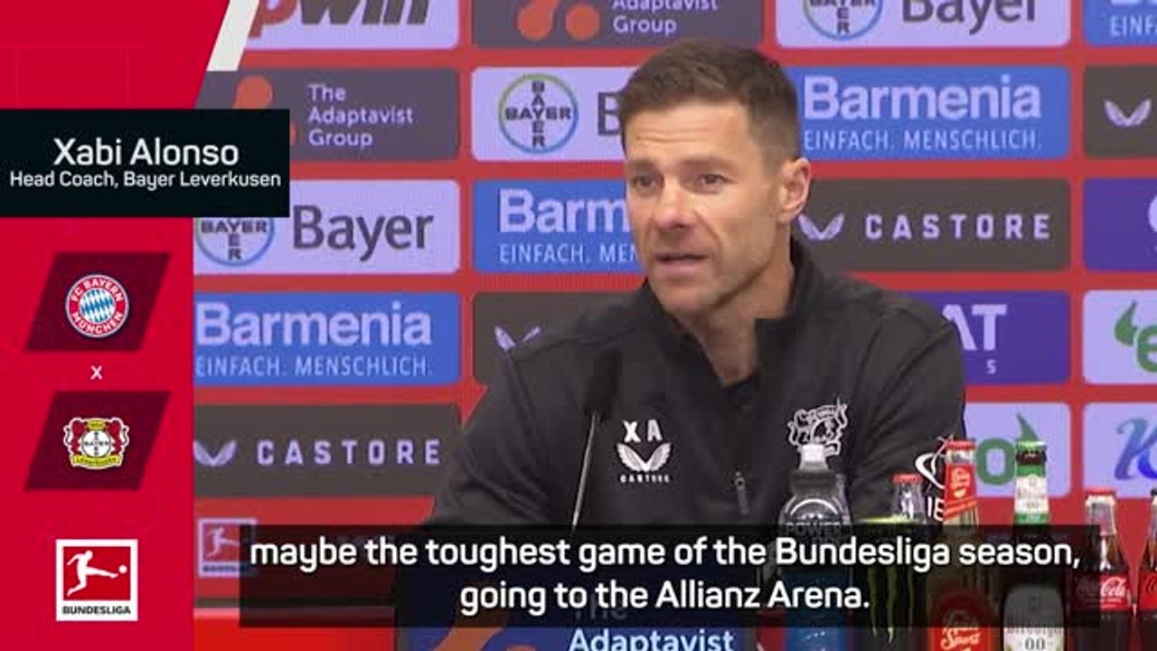 Alonso prepared for 'toughest game' against Bayern