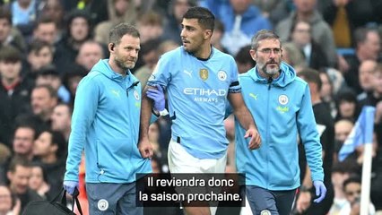 Man. City - Guardiola : "La saison de Rodri est terminée"