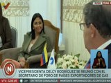 Vcpdta. Delcy Rodríguez conversó con el Secretario Mohamed Hamel sobre los avances energéticos
