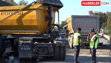 Şile'de İki Hafriyat Kamyonu Çarpıştı: 1 Ölü, 1 Yaralı