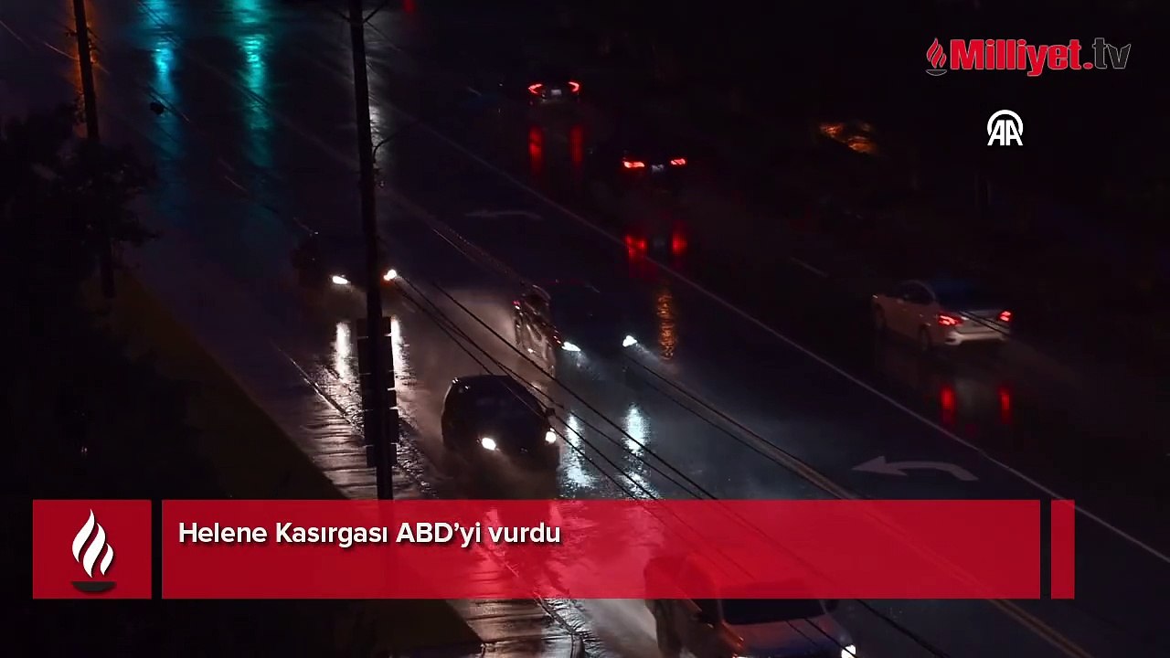 ABD'yi 'Helene' vurdu! Acil durum ilan edildi: Her yer karanlığa gömüldü