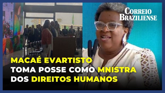 Macaé Evaristo toma posse como ministra dos Direitos Humanos ao lado de Anielle Franco