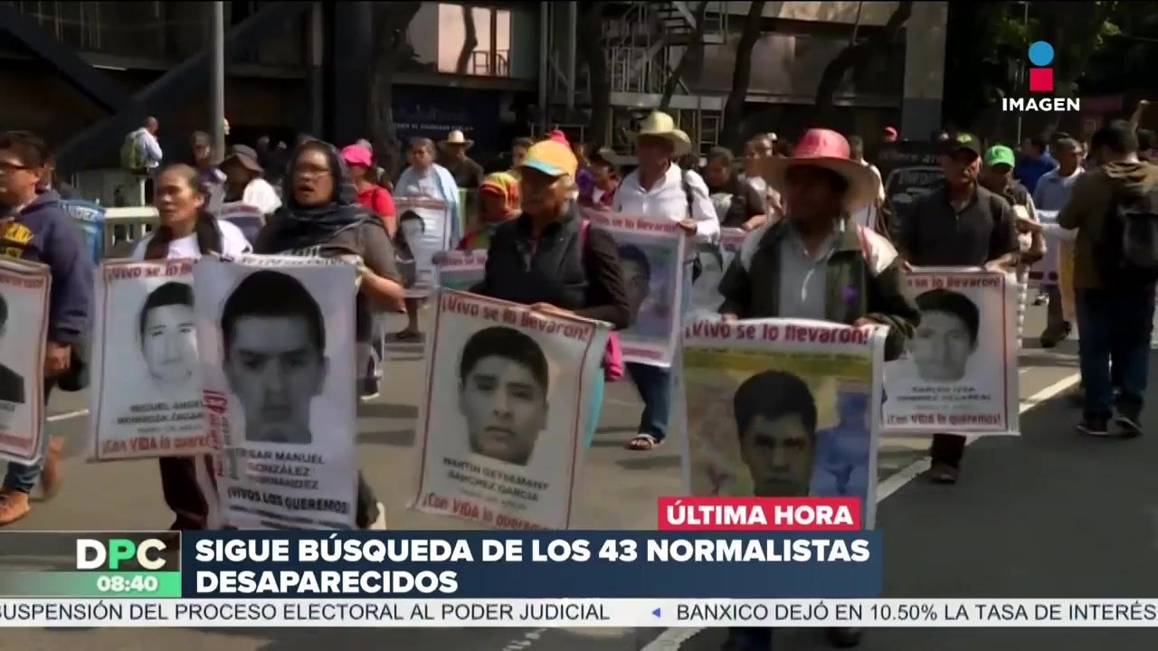 Continúa la búsqueda de la desaparición de los 43 normalistas de Ayotzinapa