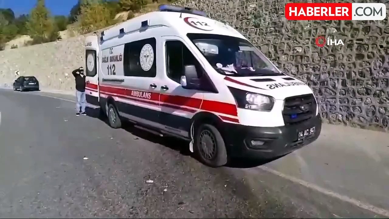 Bolu'da Otomobil Duvara Çarptı: 1 Yaralı