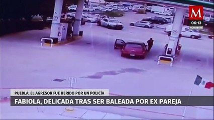 Mujer baleada por su expareja en gasolinera de Puebla tiene hemorragia cerebral