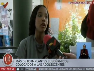 Jóvenes de Caracas son beneficiadas con jornada de implantes anticonceptivos