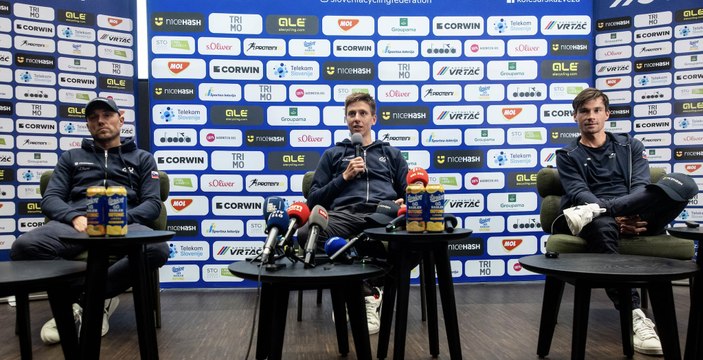 Cycling - UCI World Championships Zurich 2024 - Tadej Pogacar and Primoz Roglic : If we are two for the win ? We'll play a game...