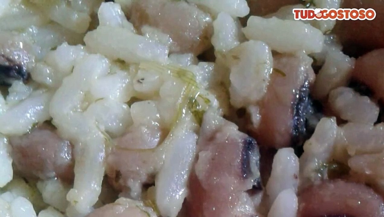 Baião de dois com feijão verde