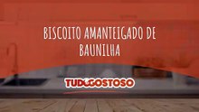 Biscoito amanteigado de baunilha