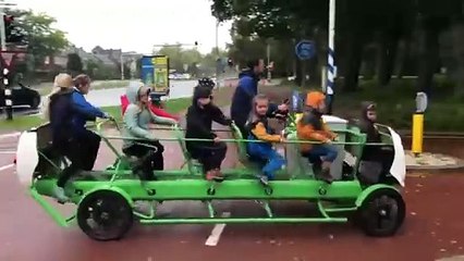 Le bus de l'école aux Pays Bas... la classe