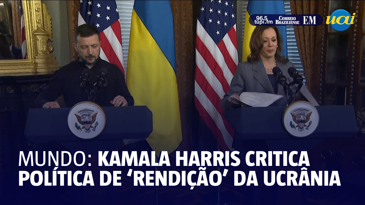 Mundo: Kamala Harris critica política de 'rendição' da Ucrânia